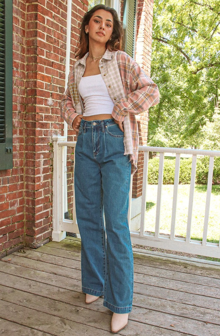 Bonfire Oversize Patchwork Shirt Pink